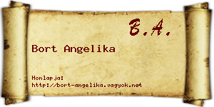 Bort Angelika névjegykártya